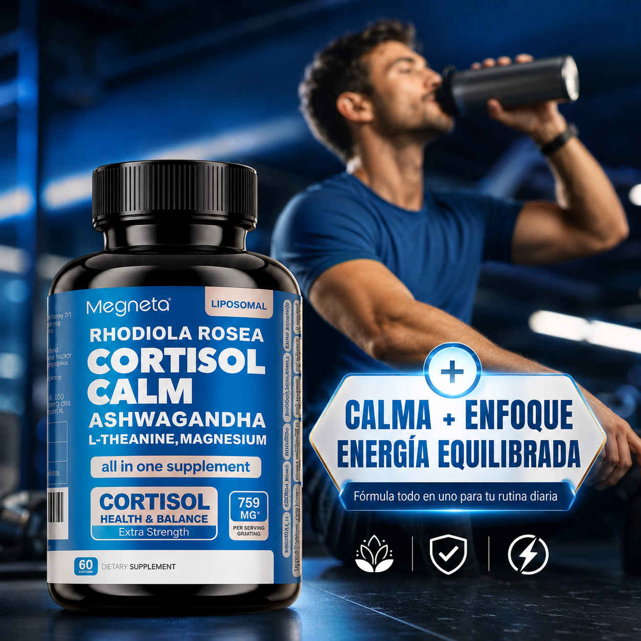 CORTISOL CALM con Rhodiola Rosea